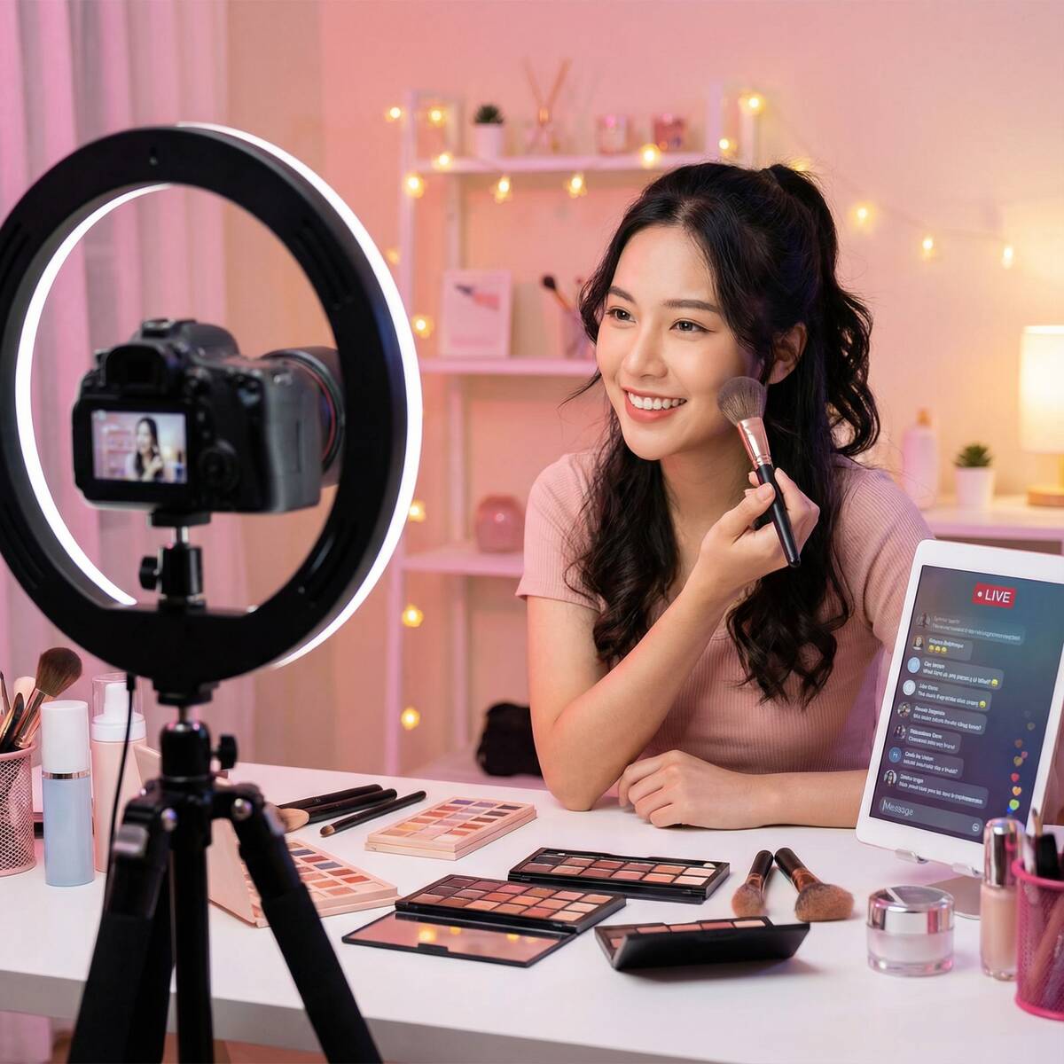 小马拉大车美妆视频